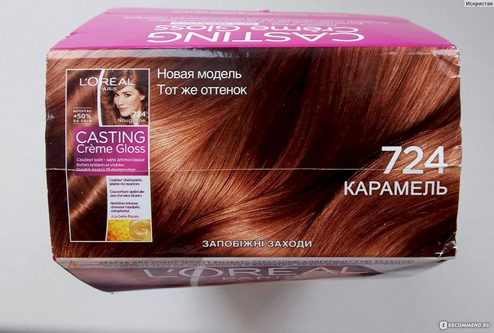 724 Karamell Haarfärbemittel Loreal