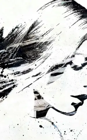 Abstraktes Portrait eines Mädchens
