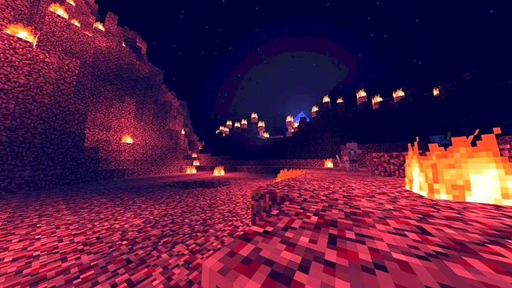 Anzeige Minecraft 1.16 mit Shadern