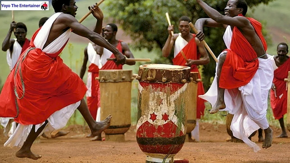 Afrikanerinnen mit Trommeln