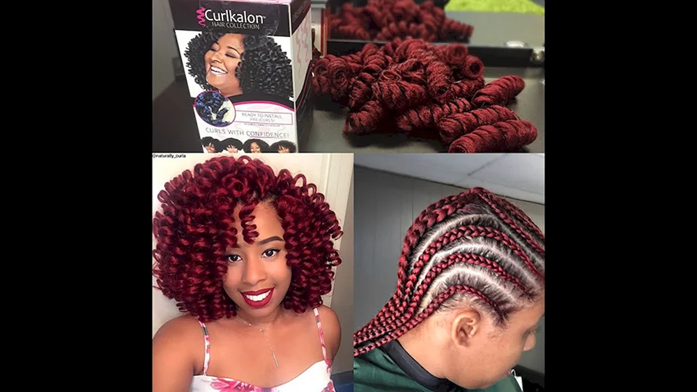 Afro Locken weben