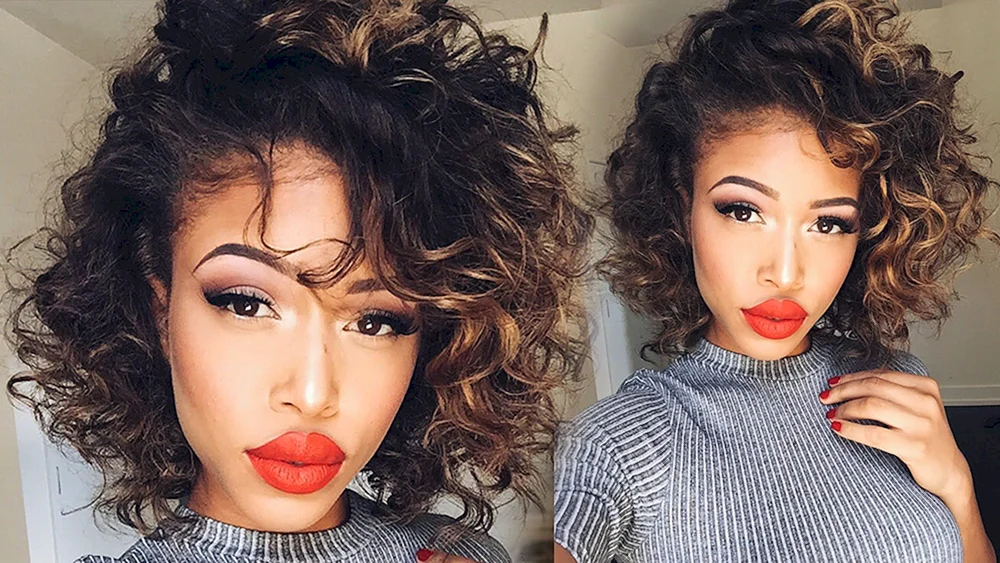 Afro Locken auf Kare