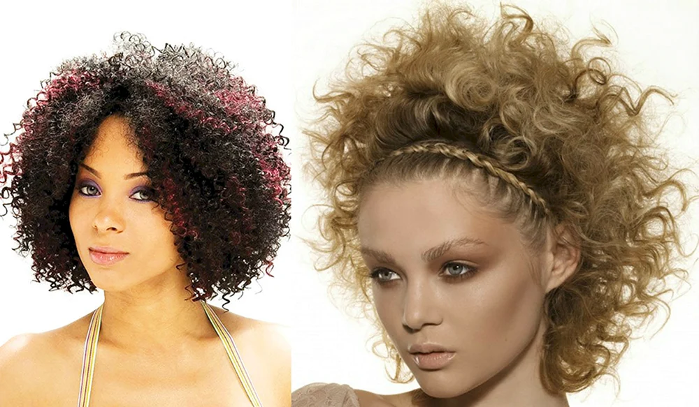 Afro Locken auf Kare