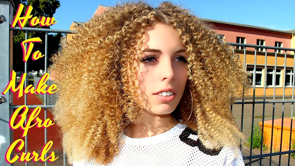 Afro-Locken Frisuren mit ihnen