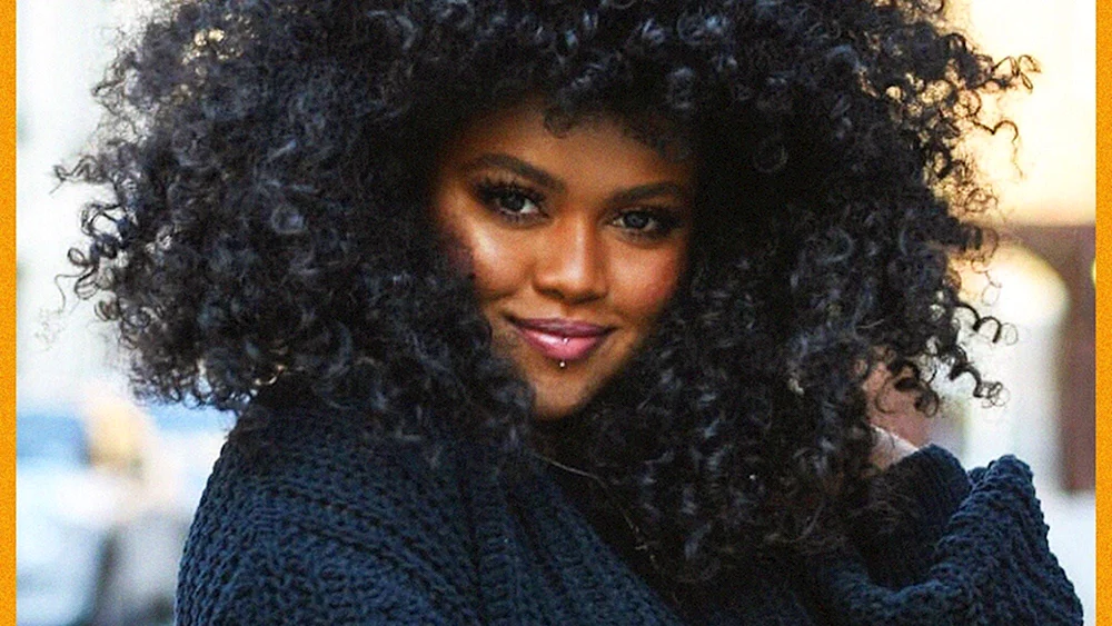 Afro Locken mit Bandage
