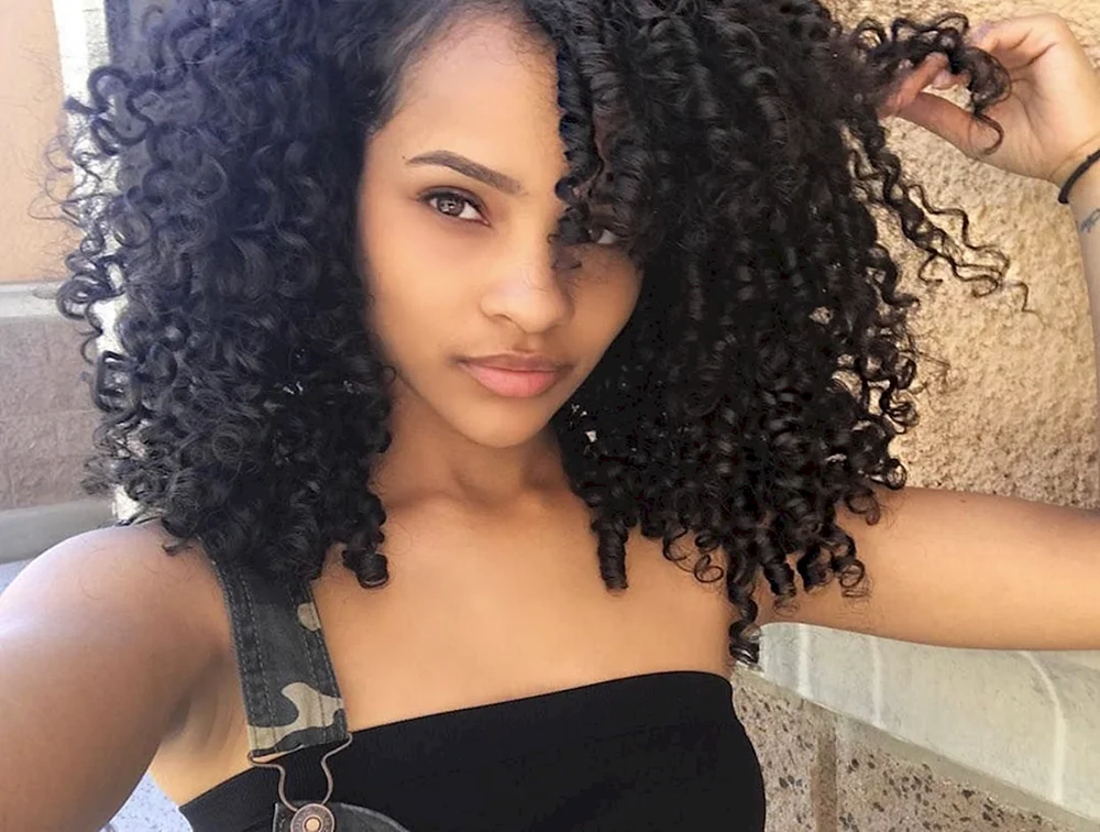 Afro Locken mit Band