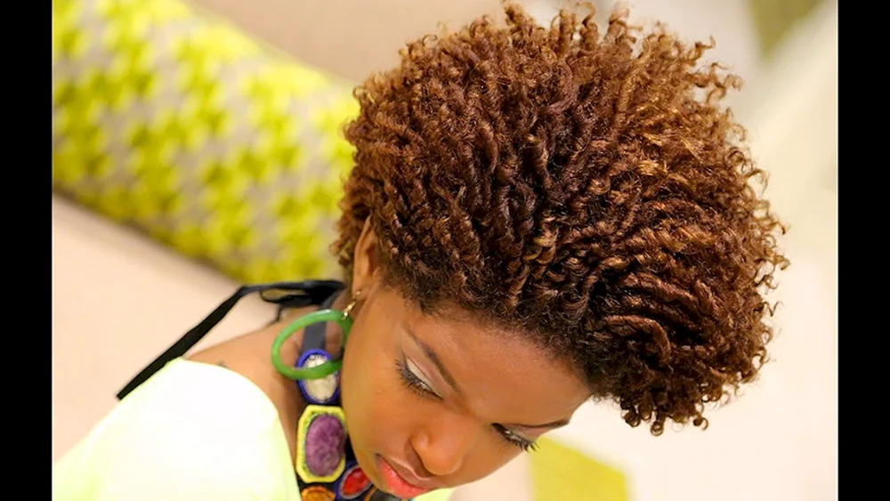 Afro-Locken Punktflechten