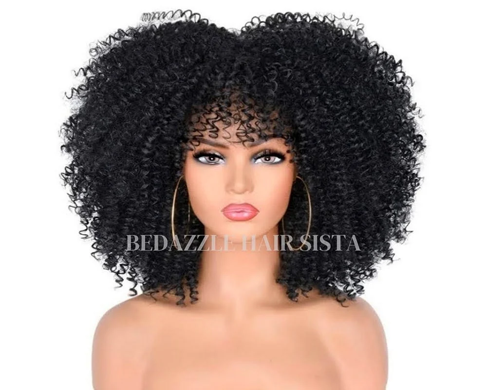 Afro Locken rosa lange Locken