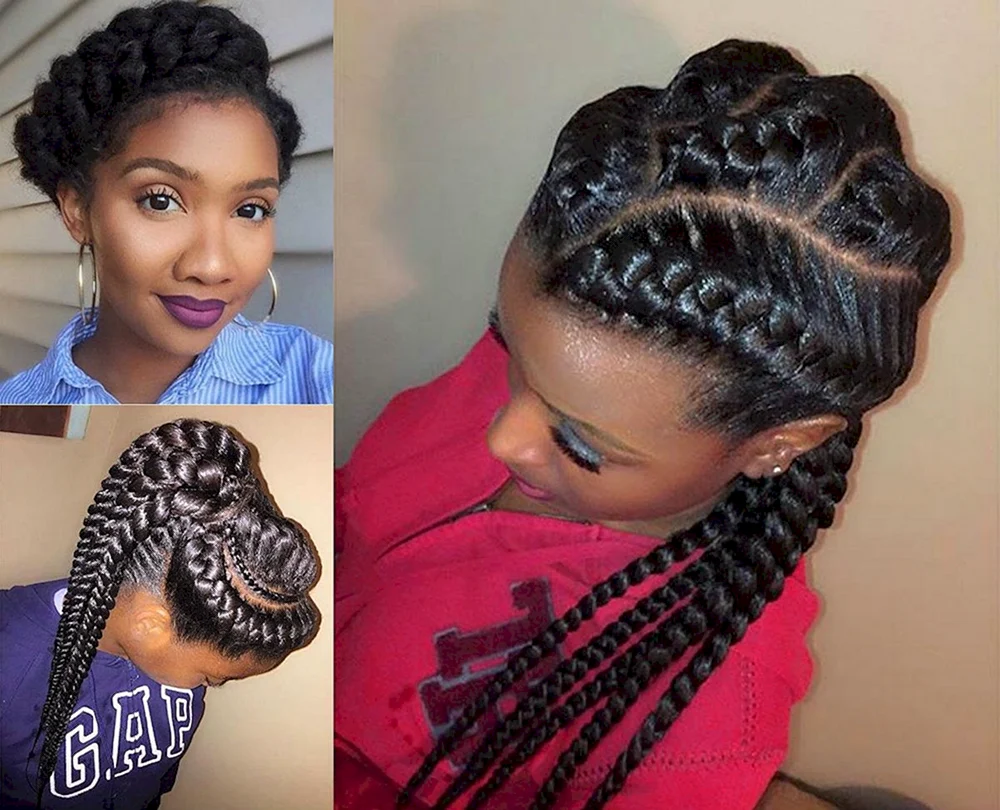 Afro-Locken mit Afro-Locken