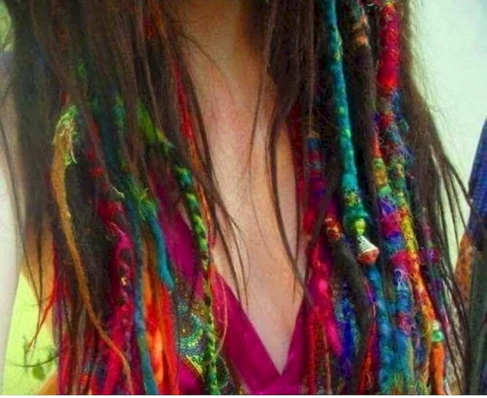 Hippie Afro Zöpfe