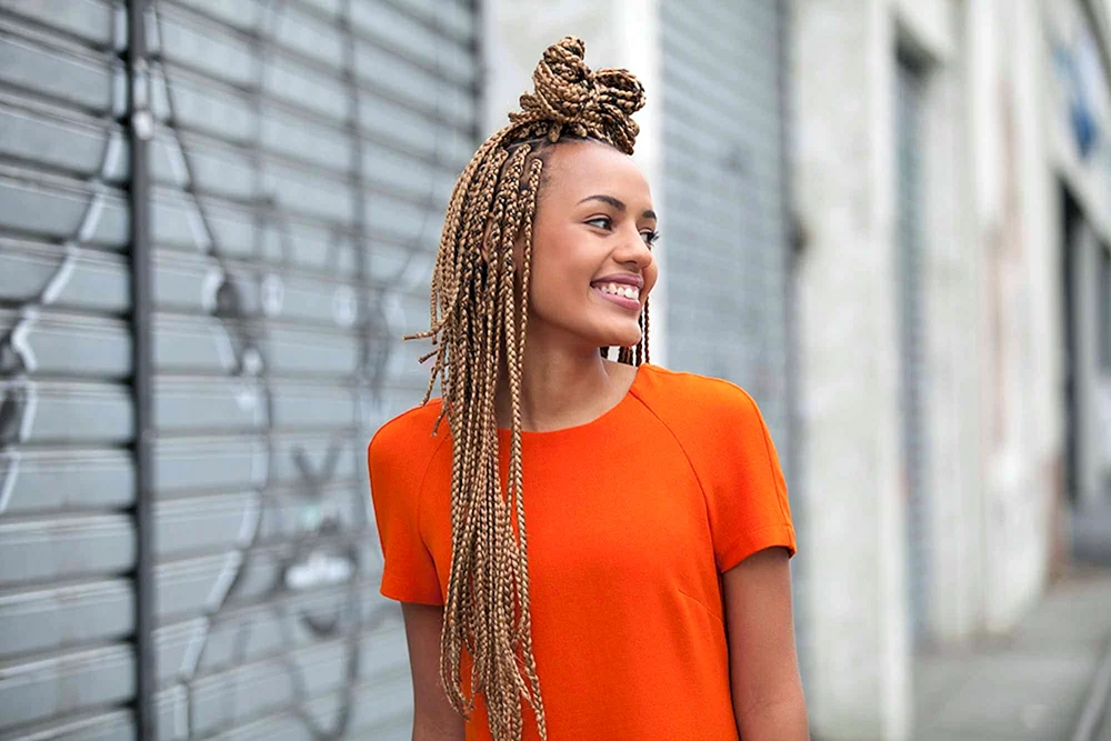 Afro Zöpfe auf Dreadlocks