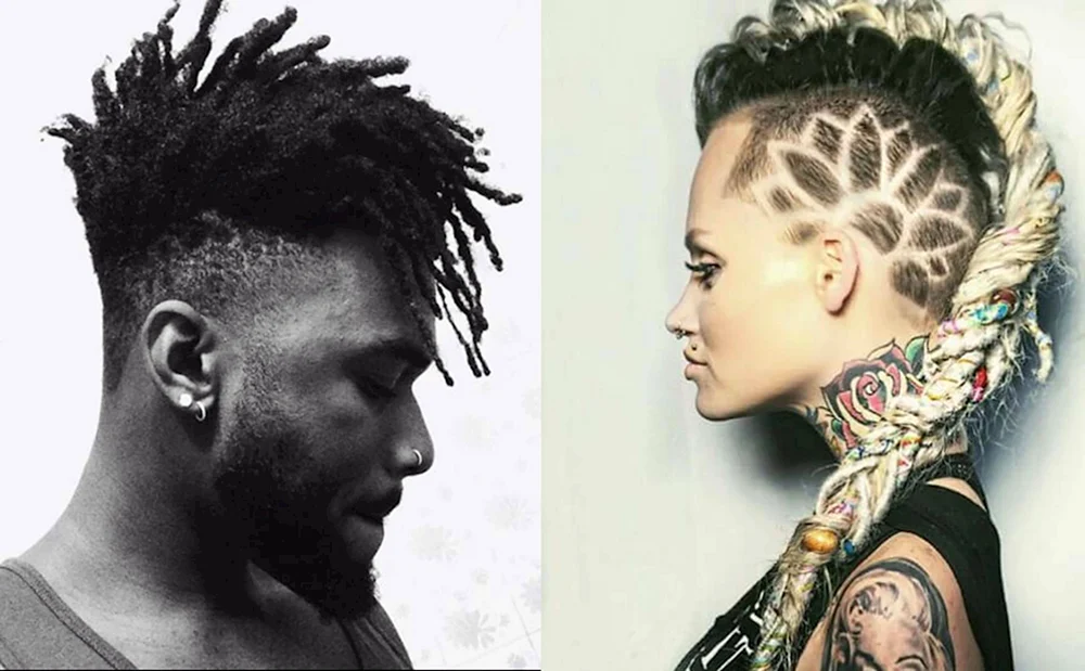 Afrozöpfe auf Mohawk
