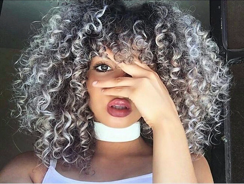 Lockiges Haar