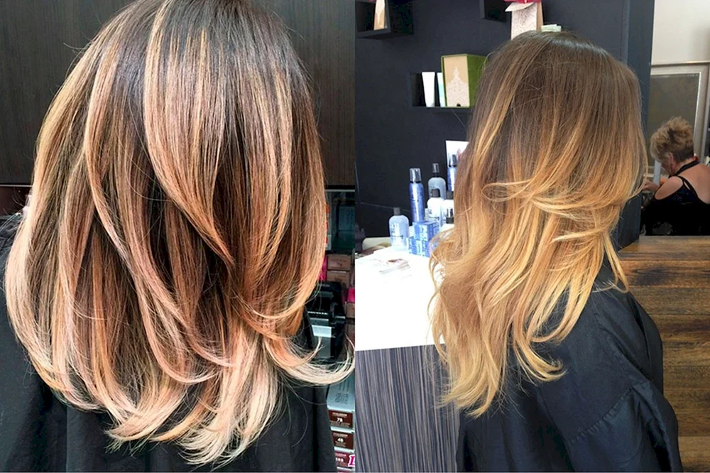Balayage auf Kaskade