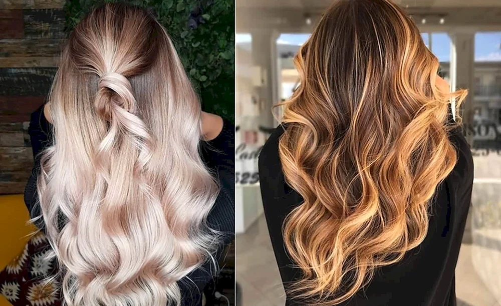 Balayage blond kare Haarschnitt