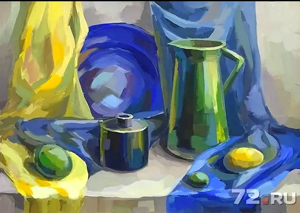 Akademische Malerei Stilleben Tempera Kubismus
