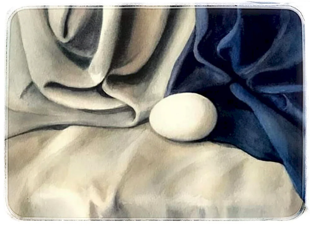 Akademische Etüde der Draperie grisaille