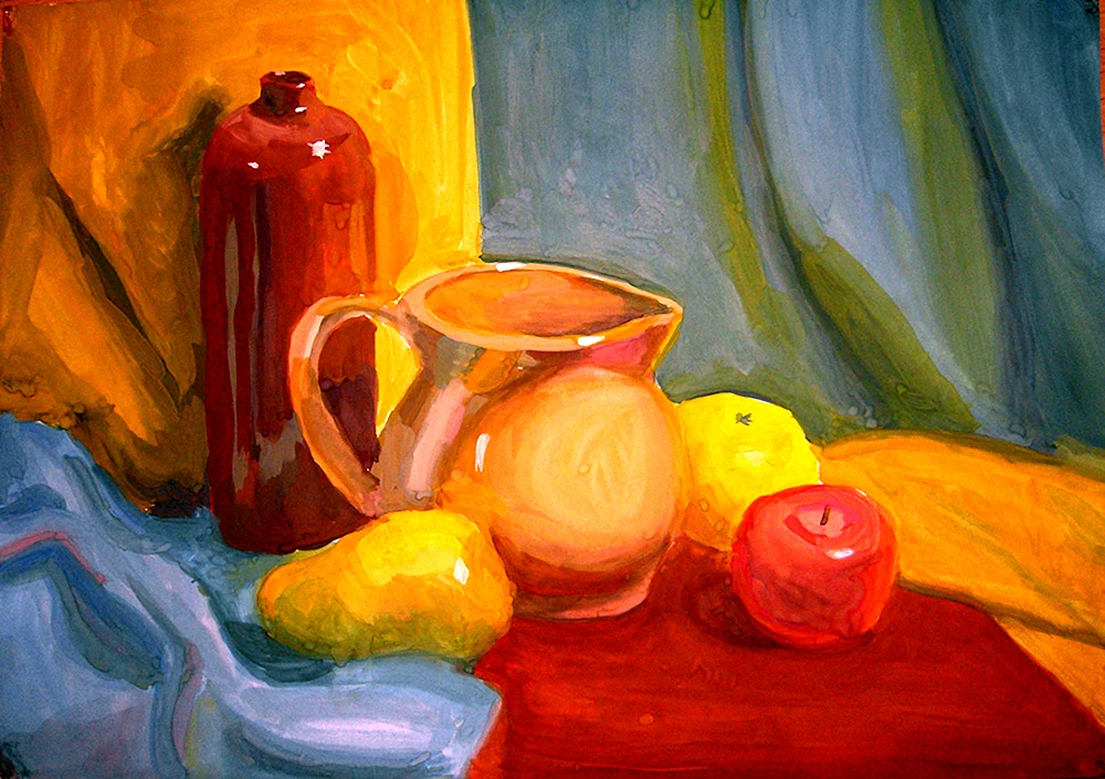 Gouache Malerei