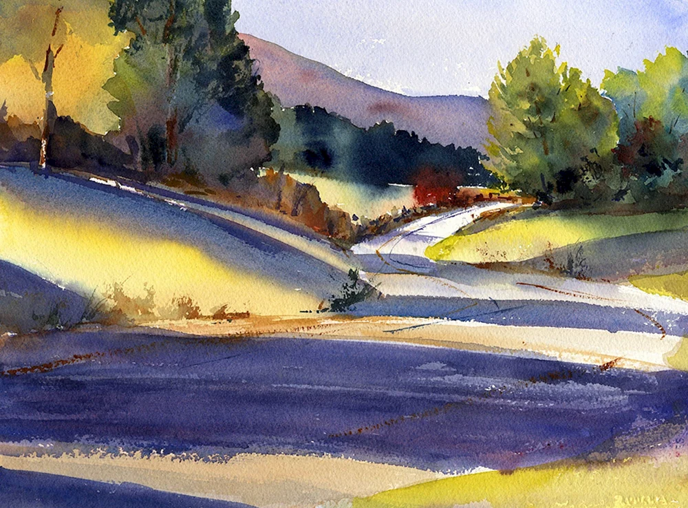 Aquarelle Landschaft Lydia Dorn