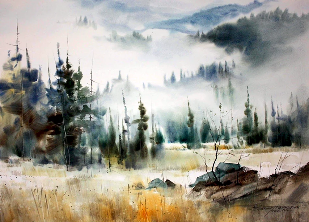 Aquarelle Landschaften Sterling Edwards