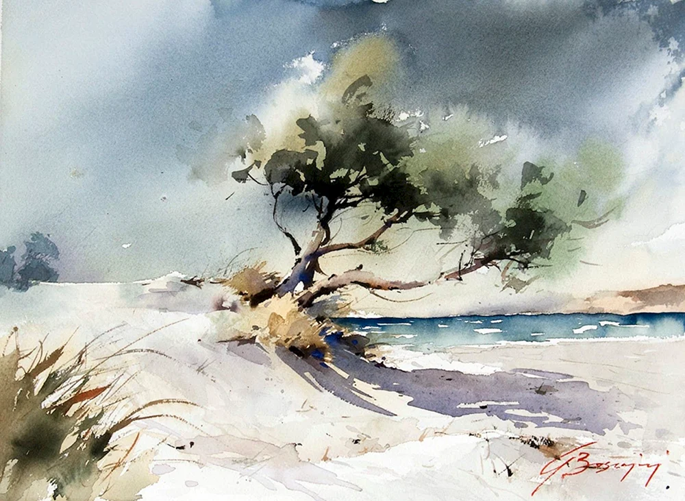 Aquarelle Künstler Giuliano Boscaini