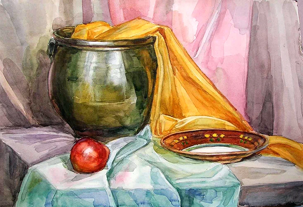 Aquarelle Pinselstriche Akademische Malerei