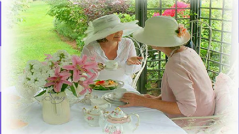 Englische Teeparty Abbey Downton Maggie Smith