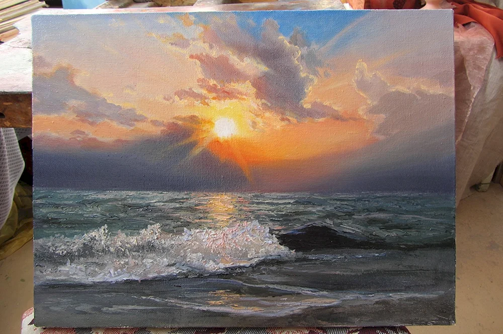 Alexander Juschakow Künstler Gemälde Meer