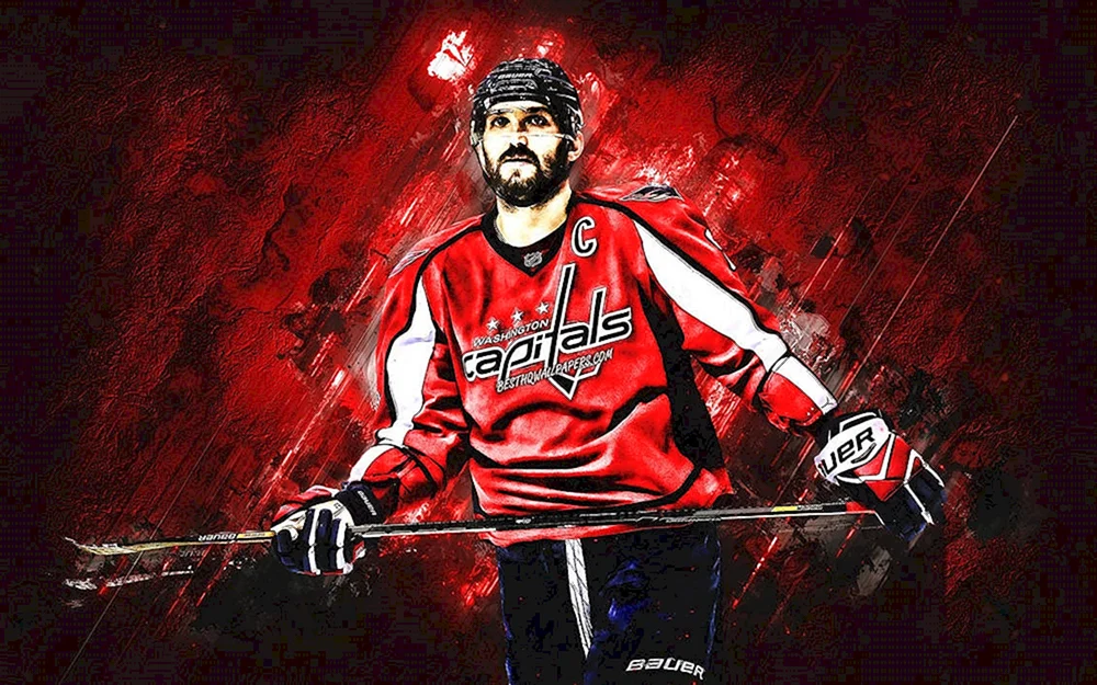 Simon Ovechkin Eishockey Kunst