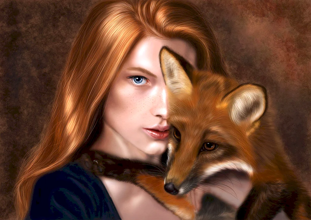 Kitsune Mädchen Fuchsmädchen