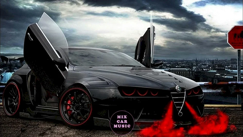 Dodge Challenger in Flammen