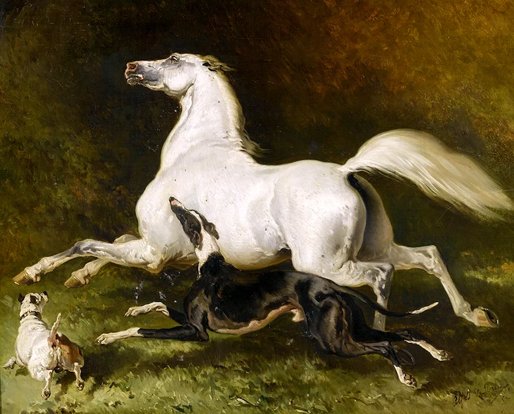 Alfred de Dreux Pferd