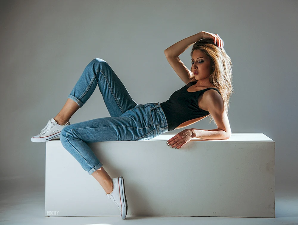 Alyona Lanina in Denim