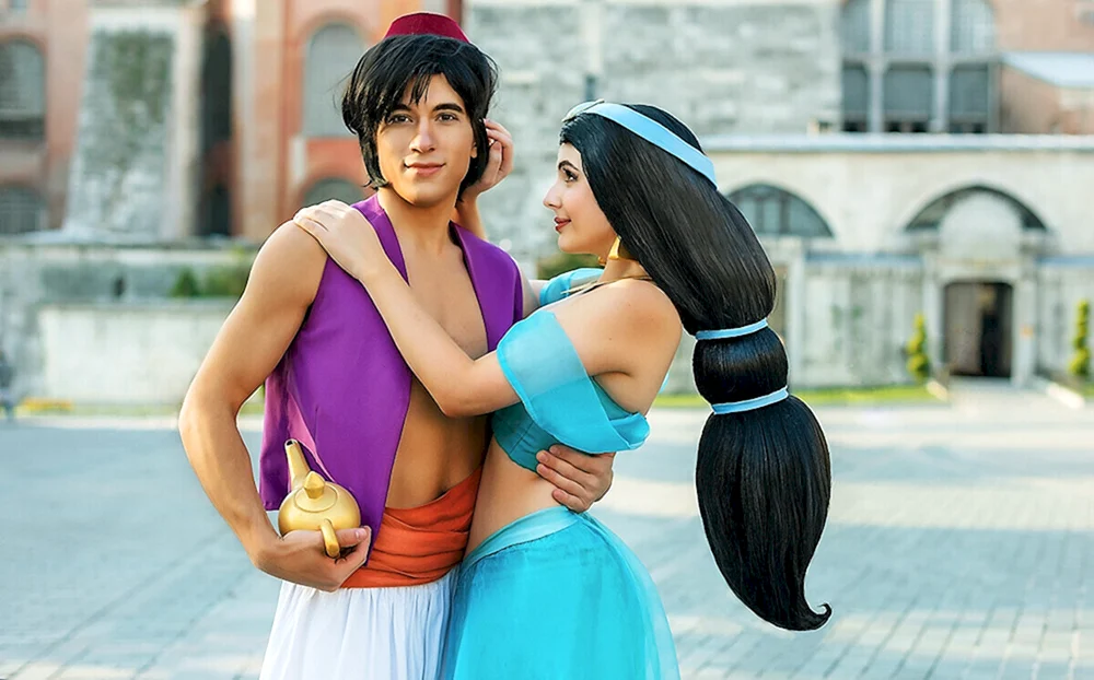 Alladin und Jasmine Zeichentrickfilm