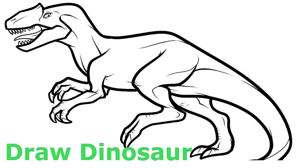 Allosaurus ausmalen