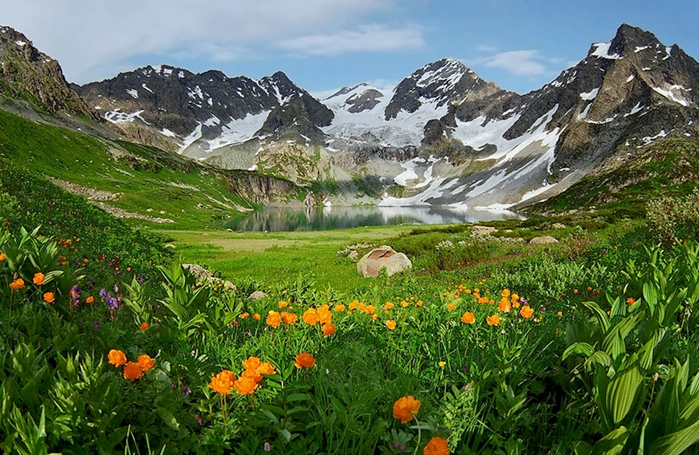 Multinskie Seen. Seen Berg Altai