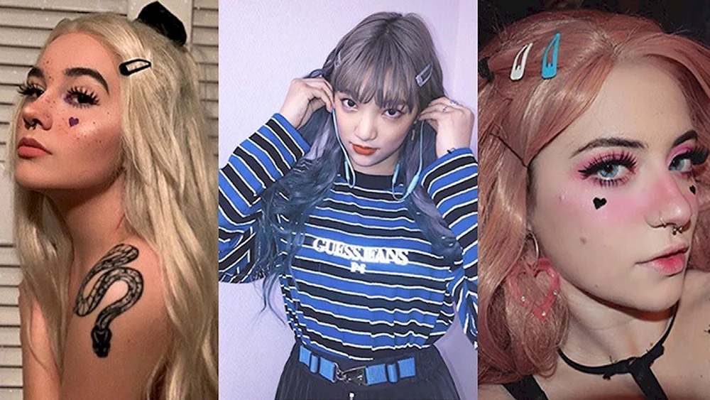 Alt Stil Kleidung Make-up