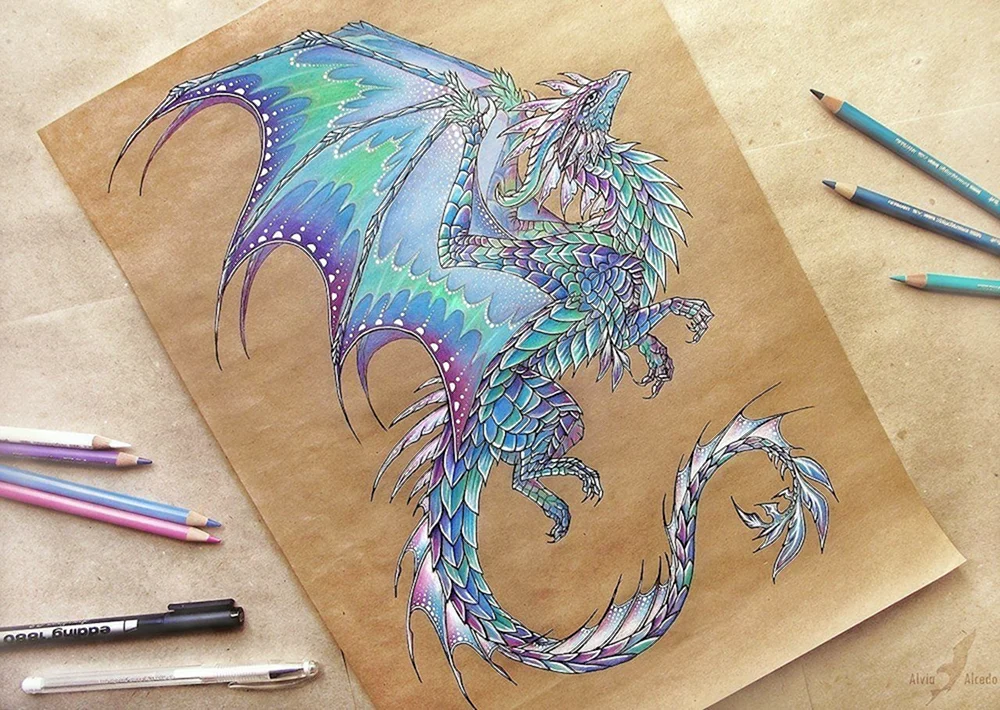 Chinesischer Drache Ausmalen
