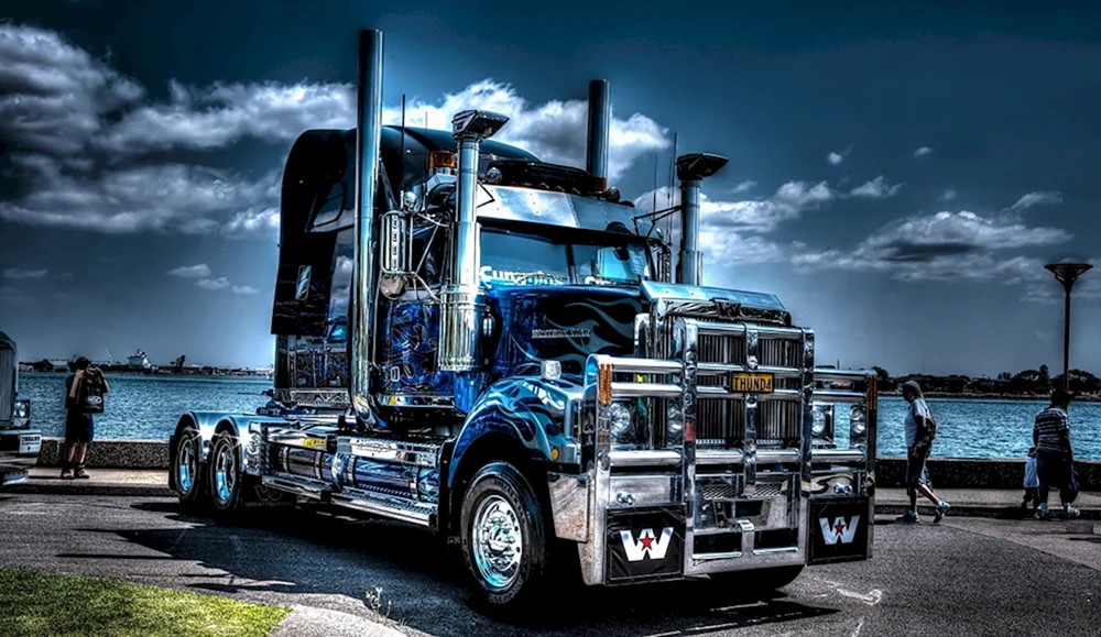 American Scania truck