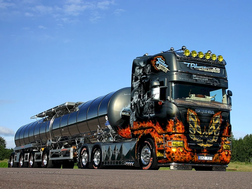 American Scania truck