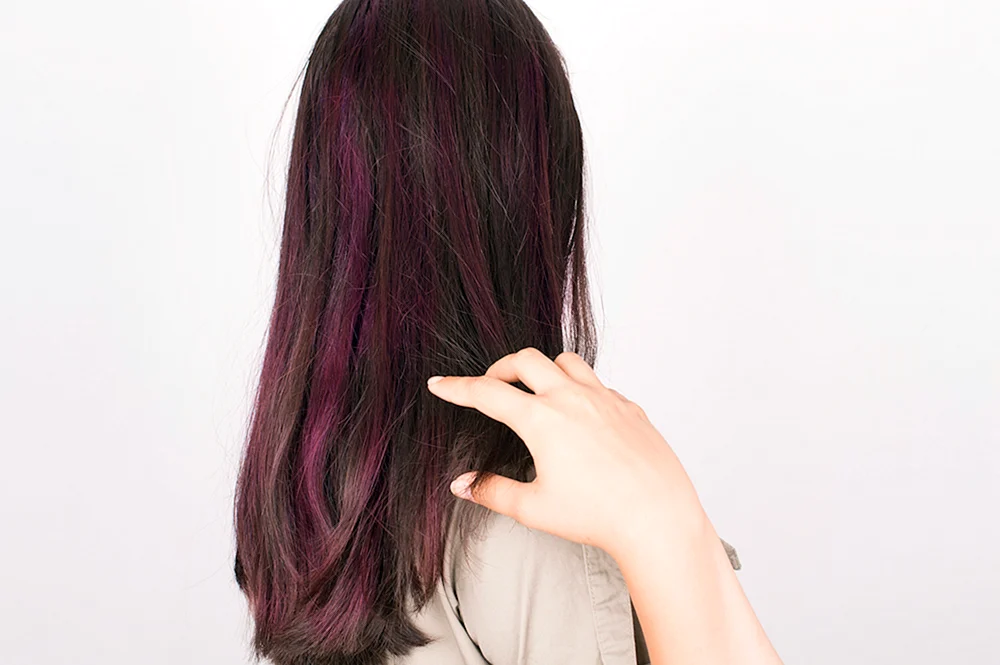 Lange Haare färben