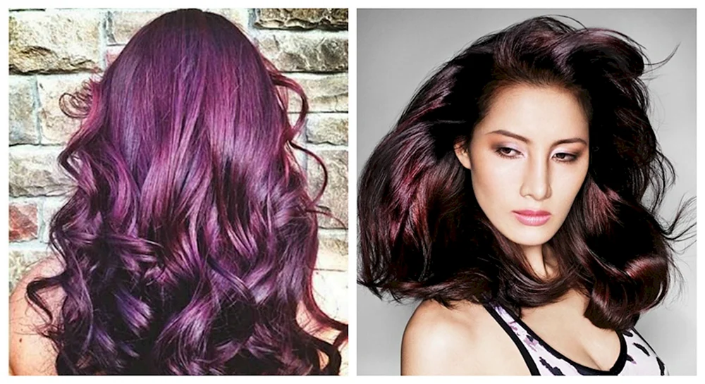 Amethyst burgundy Haarfarbe