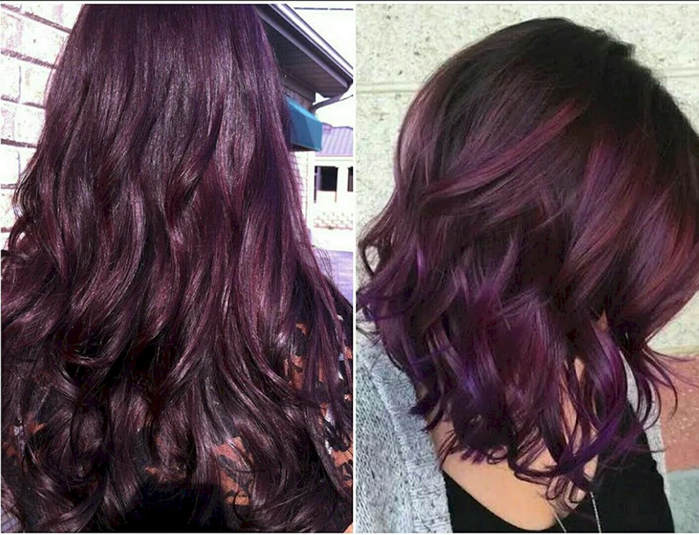 Amethyst Burgunder Haarfarbe