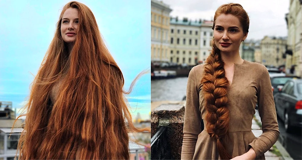 Ana Sidorova Rapunzel lange Haare.