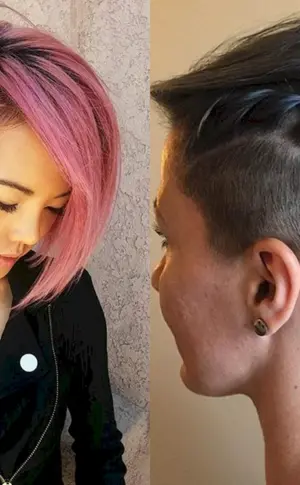 Undercut bob Damenhaarschnitt