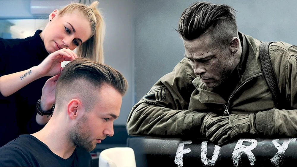 Brad Pitt Filmwutfrisur