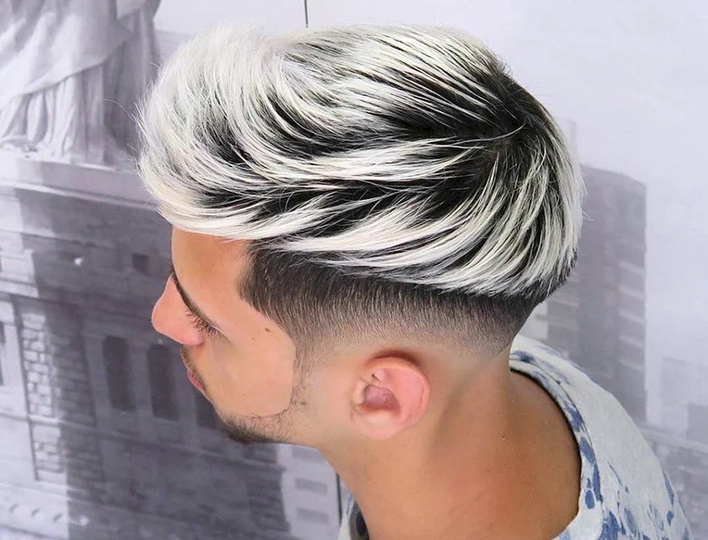Undercut Fade Aschefärbung