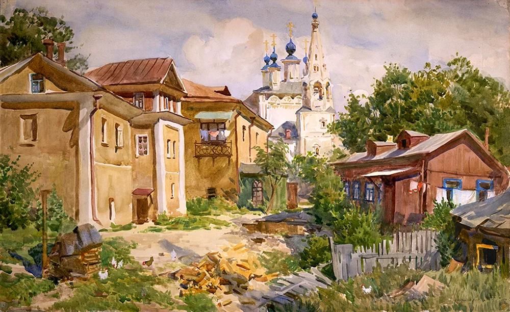 Künstler Sergei Andriyaka Aquarelle