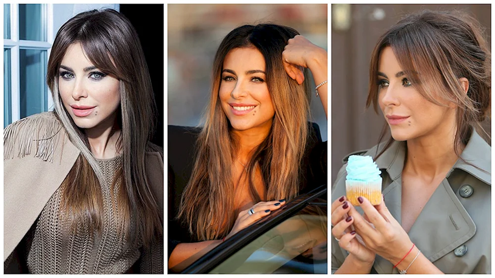Ani Lorak mit langem Pony