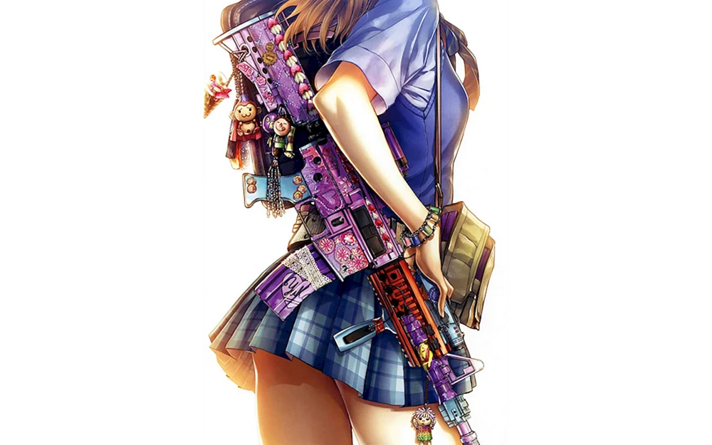 Anime-Girls im Rock
